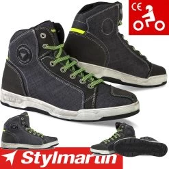 Stylmartin Motorradschuhe KANSAS Denim Wasserdicht CE