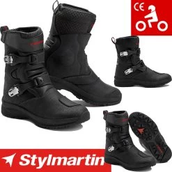 Stylmartin Motorradstiefel NAVAJO EVO LOW WP Leder Wasserdicht CE Anti-Schock