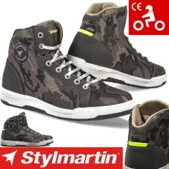 Stylmartin Motorradschuhe RAPTOR EVO Sneaker Camouflage CE-geprüft Wasserdicht Mit Protektoren