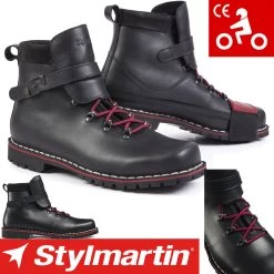 Stylmartin Motorradschuhe RED REBEL Leder Stiefel Wasserdicht -Motorradbekleidungsgeschäft stylmartin red rebel haupt