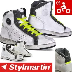 Stylmartin Sneaker SECTOR Motorradschuhe CE Mit Mesh Und Reflex-Einsätzen