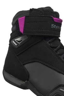 Stylmartin Motorradschuhe VECTOR Wasserdicht Leicht Atmungsaktiv Mit CE Und Protektoren -Motorradbekleidungsgeschäft stylmartin vector schwarz pink 5