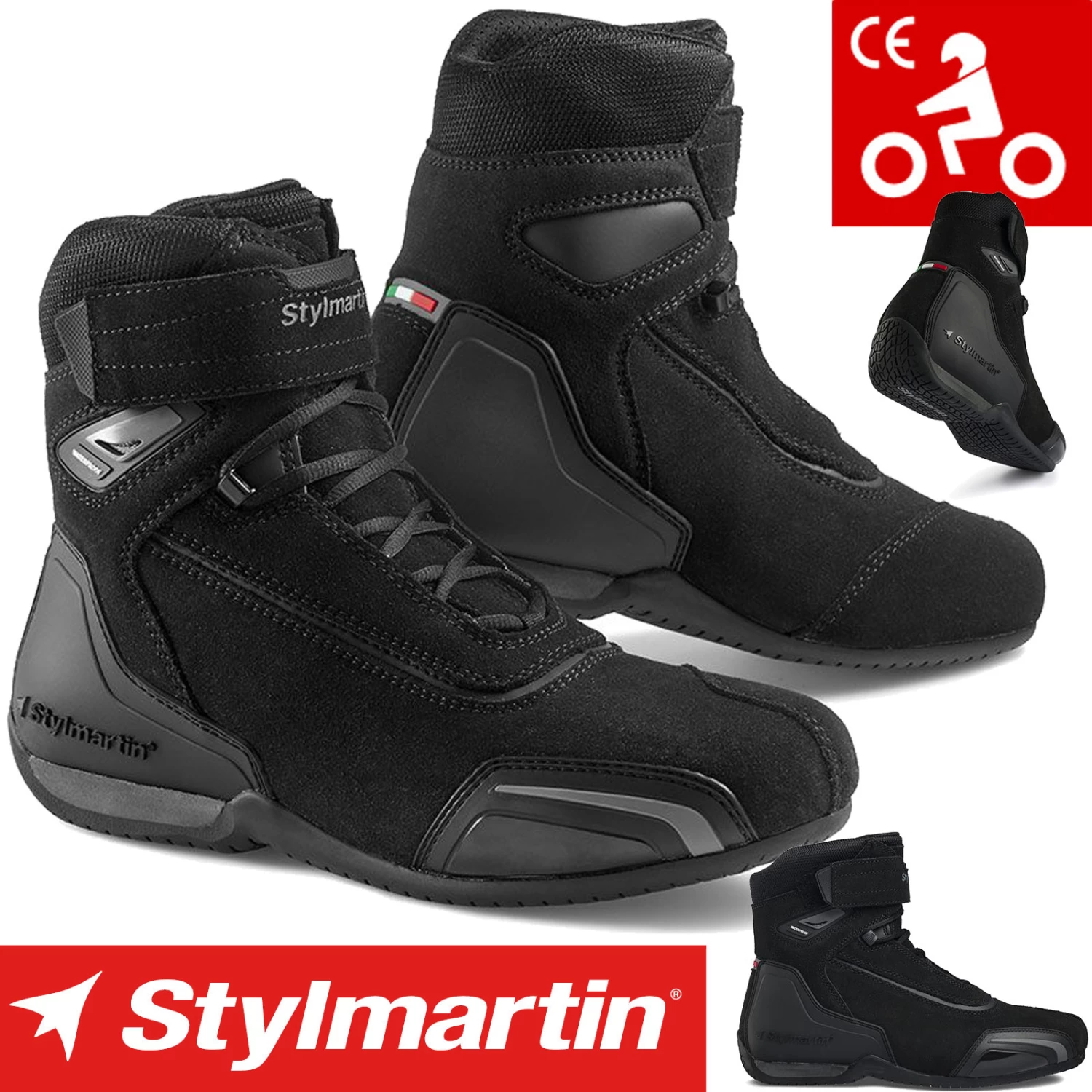 Stylmartin Motorradschuhe VECTOR WP Wasserdicht CE Wildleder 3 Stylmartin Motorradschuhe VECTOR WP Wasserdicht CE Wildleder