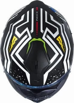 Nexx Integralhelm SX.100 Mit Sonnenblende -Motorradbekleidungsgeschäft sx.100 enigm black white mt top