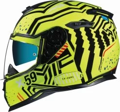 Nexx Integralhelm SX.100 Mit Sonnenblende -Motorradbekleidungsgeschäft sx.100 enigma neon black 1