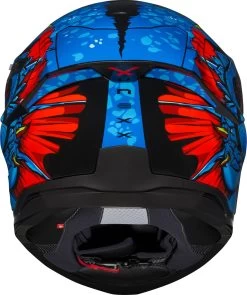 Nexx Sport-Integralhelm SX.100R Mit Panorama Sichtfeld Und Sonnenblende 27 Nexx Sport-Integralhelm SX.100R Mit Panorama Sichtfeld Und Sonnenblende -Motorradbekleidungsgeschäft sx.100r abisal blue neon back