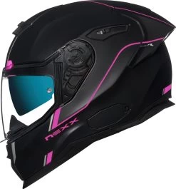 Nexx Sport-Integralhelm SX.100R Mit Panorama Sichtfeld Und Sonnenblende 28 Nexx Sport-Integralhelm SX.100R Mit Panorama Sichtfeld Und Sonnenblende -Motorradbekleidungsgeschäft sx.100r frenetic pink black mt 1