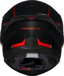 Nexx Sport-Integralhelm SX.100R Mit Panorama Sichtfeld Und Sonnenblende 31 Nexx Sport-Integralhelm SX.100R Mit Panorama Sichtfeld Und Sonnenblende -Motorradbekleidungsgeschäft sx.100r frenetic red black mt back