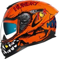 Nexx Sport-Integralhelm SX.100R Mit Panorama Sichtfeld Und Sonnenblende 33 Nexx Sport-Integralhelm SX.100R Mit Panorama Sichtfeld Und Sonnenblende -Motorradbekleidungsgeschäft sx.100r hungry miles orange 1