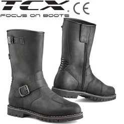 TCX Motorradstiefel FUEL WP Leder CE Wasserdicht -Motorradbekleidungsgeschäft tcx fuel wp schwarz haupt