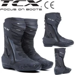 TCX Motorradstiefel S-TR1 Cross-Stiefel CE Air-Mesh-Futter Groundtrax OrthoLite -Motorradbekleidungsgeschäft tcx s tr1 schwarz haupt