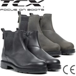TCX Motorradstiefel STATEN WP Leder Kurzstiefel Wasserdicht CE OrthoLite