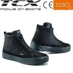 TCX Motorradschuhe STREET 3 AIR Wildleder Mit Mesh Und D3O 24 TCX Motorradschuhe STREET 3 AIR Wildleder Mit Mesh Und D3O -Motorradbekleidungsgeschäft tcx street 3 air schwarz haupt