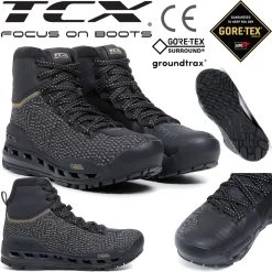 TCX Motorradschuhe CLIMATREK SURROUND GTX LADY Wasserdicht Gore-Tex Groundtrax-Sohle CE Ortholite Fußbett