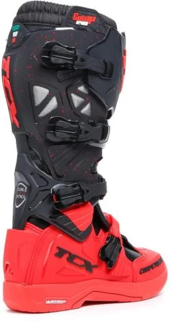 TCX Motorradstiefel COMP EVO 2 Wasserdicht CE Mit Michelin Hybrid MX Sohle -Motorradbekleidungsgeschäft tcx comp evo 2 michelin schwarz rot 4