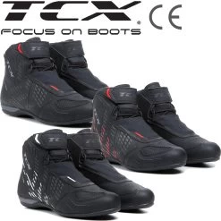 TCX Motorradschuhe R04D WP Wasserdicht CE Groundtrax-Sohle Mit D3O Schutz