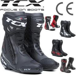 TCX Motorrad-Sportstiefel RT-RACE Mit Double-Flex-Control Und Slider