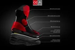 Falco Motorradschuhe TENSHO Leder Sneaker Wasserdicht Perforiert Mit CE Und Vibram-Sohle -Motorradbekleidungsgeschäft tech ce 2