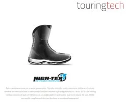 Falco Motorradschuhe TENSHO Leder Sneaker Wasserdicht Perforiert Mit CE Und Vibram-Sohle -Motorradbekleidungsgeschäft tech high tex 2