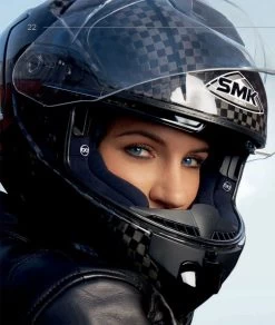 SMK Integralhelm TITAN Mit Carbon Helmschale Und Sonnenblende -Motorradbekleidungsgeschäft titan carbon 2 2