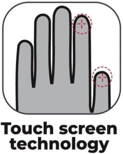 Halvarssons LJUSDAL Motorradhandschuhe CE Wasserdicht Ergonomisch Mit Outlast Futter Und WindWire -Motorradbekleidungsgeschäft touchscreentecnology logo 2fingers 600x600 1