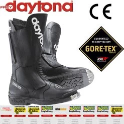 Daytona Gore-Tex Motorradstiefel TRANS OPEN GTX Leder CE Wasserdicht