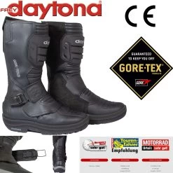 Daytona Gore-Tex Motorradstiefel TransTourMan GTX Wasserdicht Leder