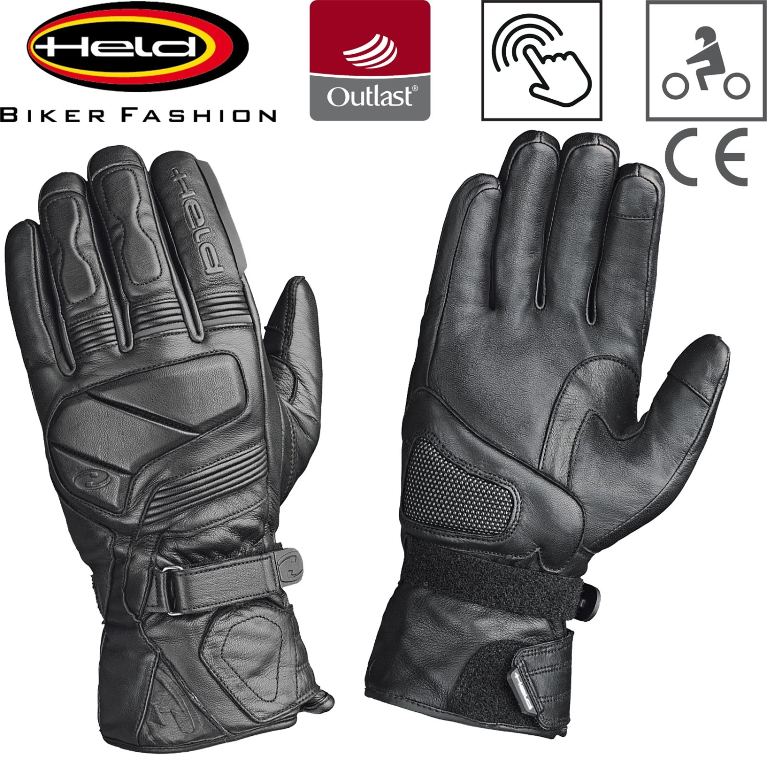 Held Motorradhandschuhe TRAVEL 6.0 TEX Wasserdicht Leder Hipora-Membrane Outlast-Futter Mit CE 3 Held Motorradhandschuhe TRAVEL 6.0 TEX Wasserdicht Leder Hipora-Membrane Outlast-Futter Mit CE