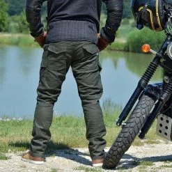 Trilobite Motorradjeans ACID SCRAMBLER Hose Slim Straight Fit CE AA Aramid Mit SAS-TEC Protektoren -Motorradbekleidungsgeschäft trilobite acid scrambler khaki 4 1