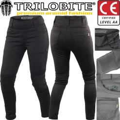 Trilobite Leggings Motorradhose Für Damen Aramid CE Stretch Elastisch Mit Protektoren