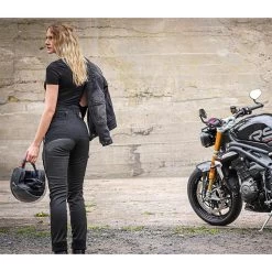 Trilobite Omnia Lady Motorrad-Jeggins CE AA Monolayer Mit Tri-Stretcher Pro 2.0 Dyneema Und Protektoren -Motorradbekleidungsgeschäft trilobite omnialady 3