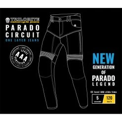 Trilobite Motorradjeans PARADO CIRCUIT Für Herren CE AAA Aramid Hose Slim-Fit Mit SAS-TEC Level 2 Protektoren -Motorradbekleidungsgeschäft trilobite parado circuit 10