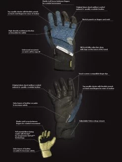 Trilobite Motorradhandschuhe PARADO Herren CE Aramid Denim Leder -Motorradbekleidungsgeschäft trilobite parado handschuhe detail 3