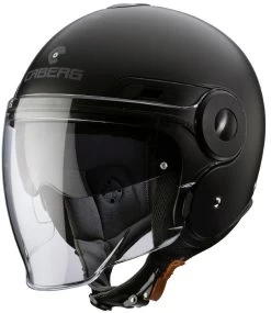 Caberg Jethelm UPTOWN Mit Visier Und Sonnenblende -Motorradbekleidungsgeschäft uptown matt black 3 4 2 2