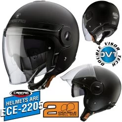 Caberg Jethelm UPTOWN Mit Visier Und Sonnenblende -Motorradbekleidungsgeschäft uptown matt black haupt 1 2