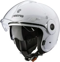 Caberg Jethelm UPTOWN Mit Visier Und Sonnenblende -Motorradbekleidungsgeschäft uptown white 3 4 open 3