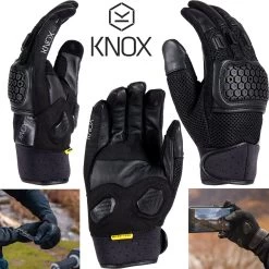 Knox Motorradhandschuhe URBANE PRO Leder Perforiert CE Mit Protektoren