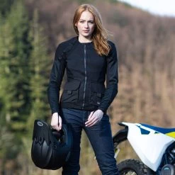 Knox Protektorenshirt URBANE PRO UTILITY MK2 Für Damen CE AA Schutz Stretch-Mesh -Motorradbekleidungsgeschäft urbane pro utility mk2 womens schwarz 14