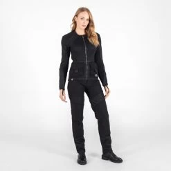 Knox Protektorenshirt URBANE PRO UTILITY MK2 Für Damen CE AA Schutz Stretch-Mesh -Motorradbekleidungsgeschäft urbane pro utility mk2 womens schwarz 17