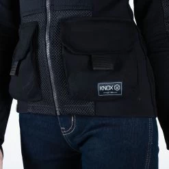 Knox Protektorenshirt URBANE PRO UTILITY MK2 Für Damen CE AA Schutz Stretch-Mesh -Motorradbekleidungsgeschäft urbane pro utility mk2 womens schwarz 7