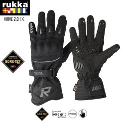 Rukka Gore-Tex Motorradhandschuhe VIRVE 2.0 GTX Für Damen Mit Gore-Grip Technologie -Motorradbekleidungsgeschäft virve 2.0 gtx black black haupt