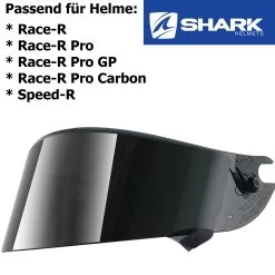Shark Visier Für Helme Race-R Pro / GP / Carbon Und Speed-R