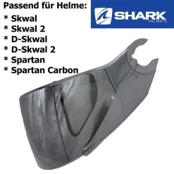 Shark Visier Für Skwal / Skwal 2 / D-Skwal / D-Skwal 2 / Spartan / Spartan Carbon -Motorradbekleidungsgeschäft visier skwal silber haupt 1