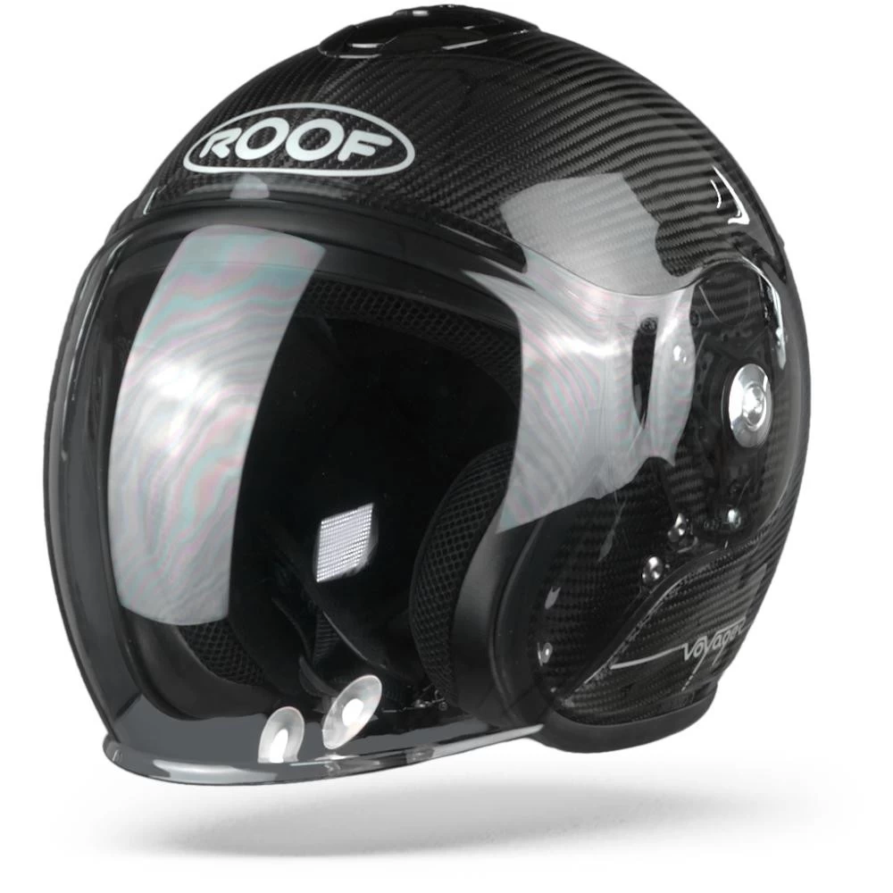 Roof Semi-Jet Helm VOYAGER CARBON Mit 50% Getöntem Antifog-Visier Und ECE 22.05 12 Roof Semi-Jet Helm VOYAGER CARBON Mit 50% Getöntem Antifog-Visier Und ECE 22.05 – Bild 10