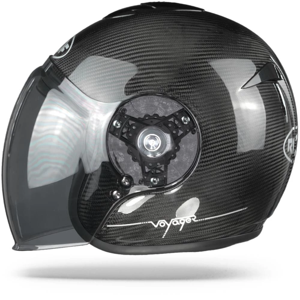 Roof Semi-Jet Helm VOYAGER CARBON Mit 50% Getöntem Antifog-Visier Und ECE 22.05 11 Roof Semi-Jet Helm VOYAGER CARBON Mit 50% Getöntem Antifog-Visier Und ECE 22.05 – Bild 9