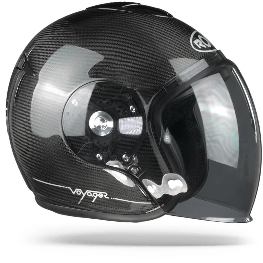 Roof Semi-Jet Helm VOYAGER CARBON Mit 50% Getöntem Antifog-Visier Und ECE 22.05 13 Roof Semi-Jet Helm VOYAGER CARBON Mit 50% Getöntem Antifog-Visier Und ECE 22.05 – Bild 11