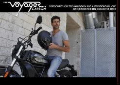 Roof Semi-Jet Helm VOYAGER CARBON Mit 50% Getöntem Antifog-Visier Und ECE 22.05 18 Roof Semi-Jet Helm VOYAGER CARBON Mit 50% Getöntem Antifog-Visier Und ECE 22.05 -Motorradbekleidungsgeschäft voyager carbon details