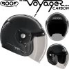 Roof Semi-Jet Helm VOYAGER CARBON Mit 50% Getöntem Antifog-Visier Und ECE 22.05 -Motorradbekleidungsgeschäft voyager carbon haupt