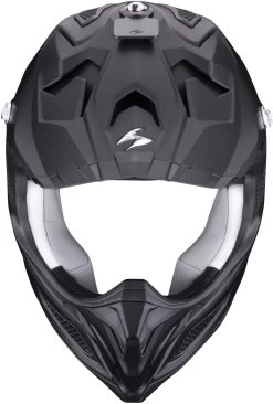 Scorpion Crosshelm VX-22 AIR Premium-Offroad Helm ECE 22.06 Mit Doppel-D Verschluss Und AirFit Technik -Motorradbekleidungsgeschäft vx22a solid matbla 2 1