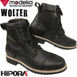 Modeka Urban-Motorradstiefel WOLTER Leder Wasserdicht Hipora Reißverschluss Mit CE -Motorradbekleidungsgeschäft wolter b 10 haupt